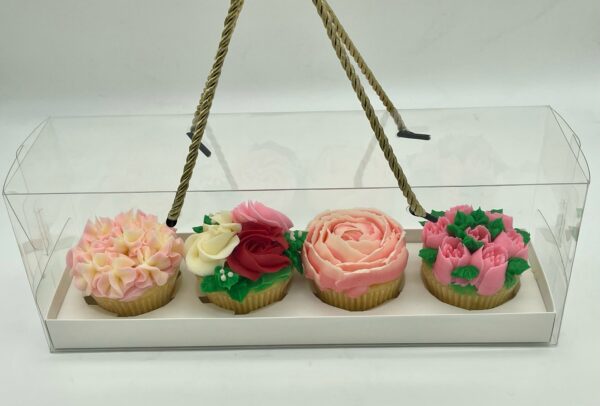 Valentine's Cupcake 4 Pack Glamorous Box